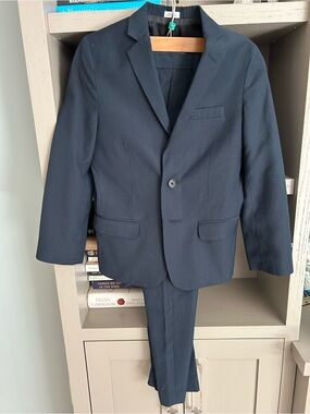 Calvin Klein Boys Navy Blazer and Trouser Set
